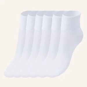 Calza Sanitaria Corta in Lana Senza Lastex per Donna  | Tinta Unita | Confezione da 6 paia | 0615