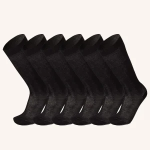 Calza Lunga Rasata in Cotone Filo di Scozia per Uomo | Tinta Unita | Confezione da 6 Paia | Concorde