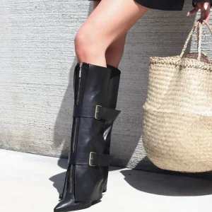 Stivale 1715 con zip frontale