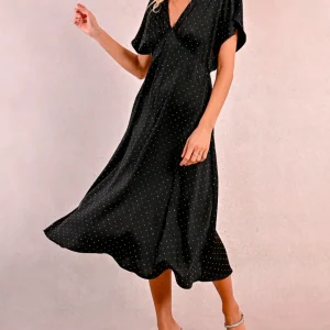 ABITO IN RASO CON STRASS