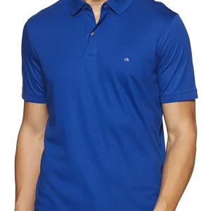 Calvin Klein Polo Uomo Bluette
