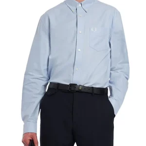 Fred Perry Camicia Uomo Celeste