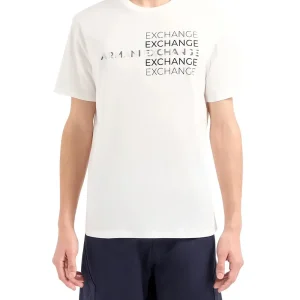 Armani Exchange T-shirt Uomo 3dztac Zj9tz Bianco