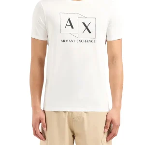Armani Exchange T-shirt Uomo 3dztad Zj9az Bianco