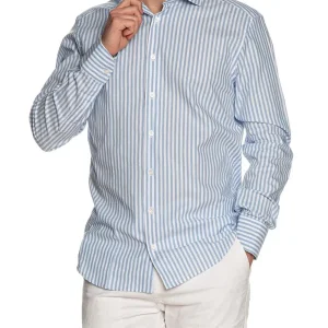 Bastoncino Camicia Uomo C257 Bianco celeste
