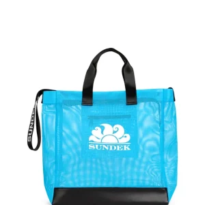 Sundek Borsa da mare Donna Big Mesh Beach Bag Aw828abp7300 Bluette