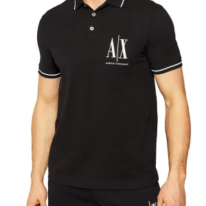 Armani Exchange Polo Uomo 8nzfpa Z8m5z Nero