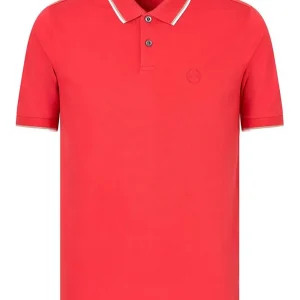Armani Exchange Polo Uomo 8nzf75 Z8m5z Rosso
