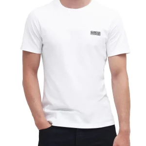 Barbour International T-shirt Uomo Mts0141 Small Logo T-Shirt Bianco