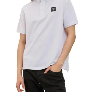 Blauer Polo Uomo 25sblut02309 007125 Alban Bianco