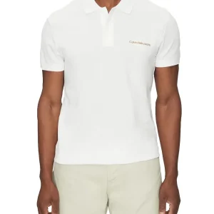 Calvin Klein Polo Uomo J30j325664 Bianco