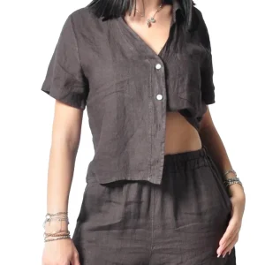 CHORAL Camicia Donna 5cm030733d Moro