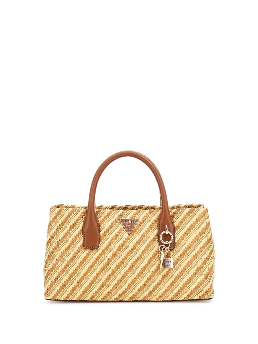 Guess Borsa a Mano Donna Hwwg92 10050 Simona Beige/Cognac - immagine 2