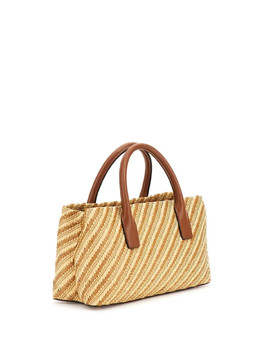 Guess Borsa a Mano Donna Hwwg92 10050 Simona Beige/Cognac - immagine 3