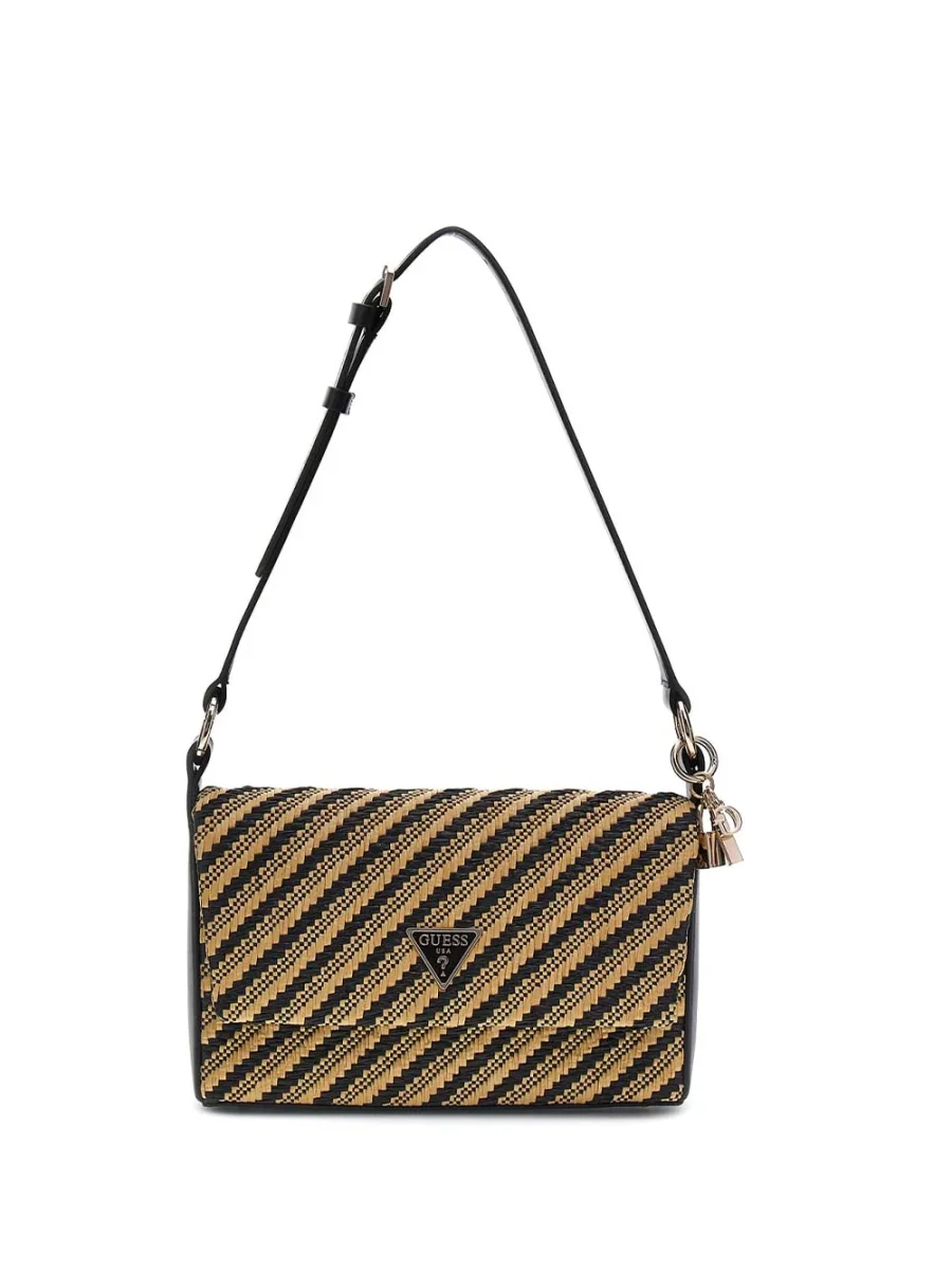 Guess Borsa a Spalla Donna Hwwg92 10190 Simona Beige/nero - immagine 2