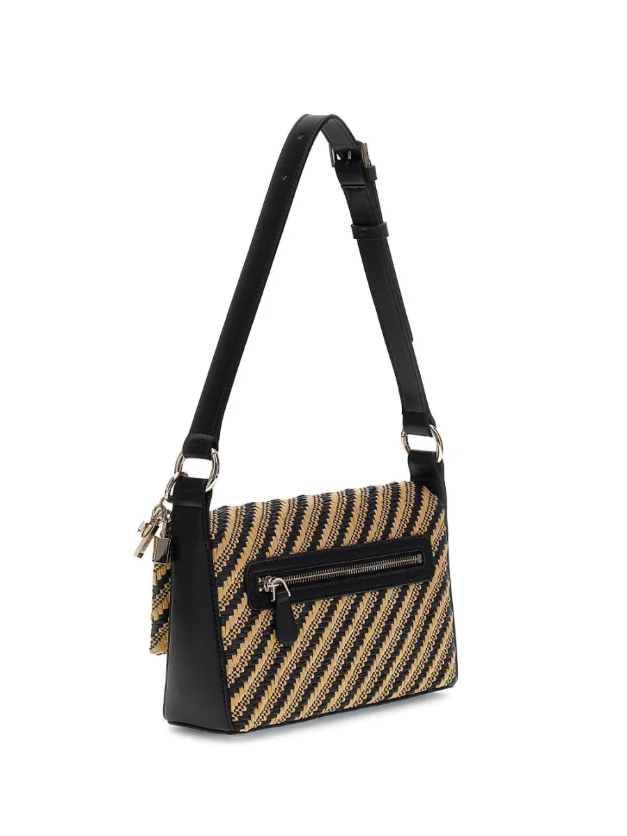 Guess Borsa a Spalla Donna Hwwg92 10190 Simona Beige/nero - immagine 3