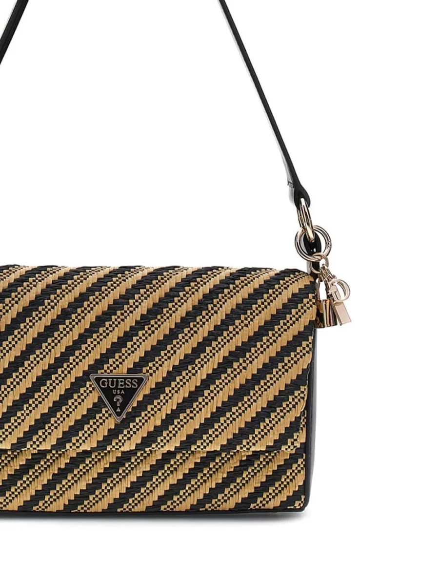 Guess Borsa a Spalla Donna Hwwg92 10190 Simona Beige/nero - immagine 4