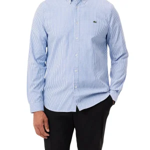 Lacoste Camicia Uomo Ch2936 Bianco/blu