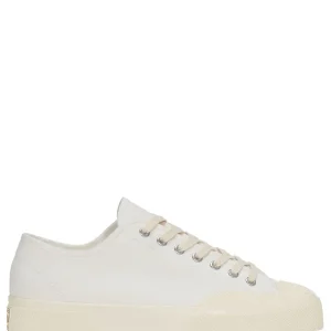 Superga Sneaker Unisex 2432 Works Low Cut Cotton Canvas Panna