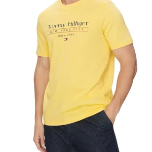 Tommy Hilfiger T-shirt Uomo Mw0mw38621 Giallo