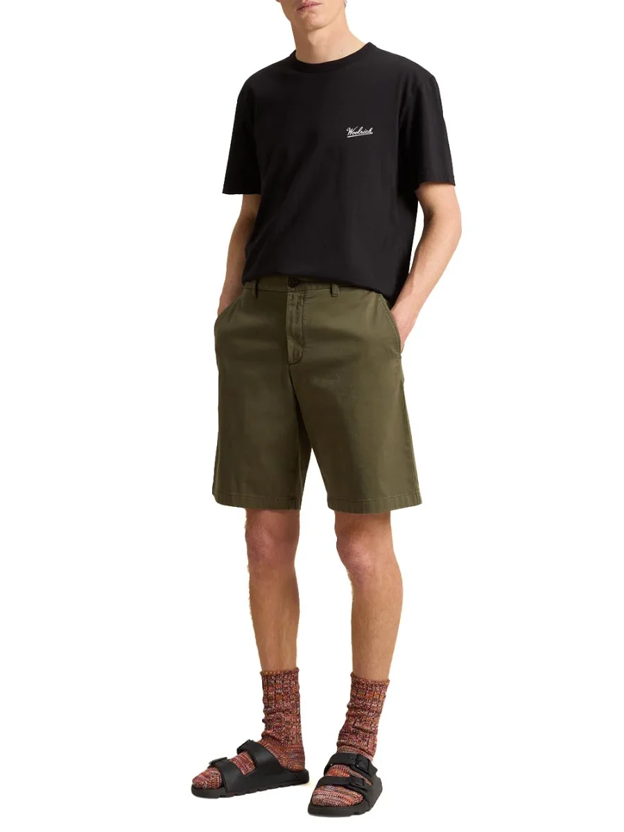 Woolrich Bermuda Uomo Cfwosh0100mrut3343 Verde - immagine 4