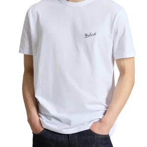 Woolrich T-shirt Uomo Cfwote0144mrut2926 Bianco
