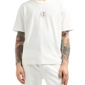 Armani Exchange T-shirt Uomo Xm000363 Af12308 Panna