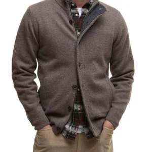 Barbour Maglia Uomo Mkn0731 Marrone