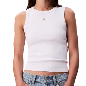 Calvin Klein Top Donna Lv047c201g Bianco