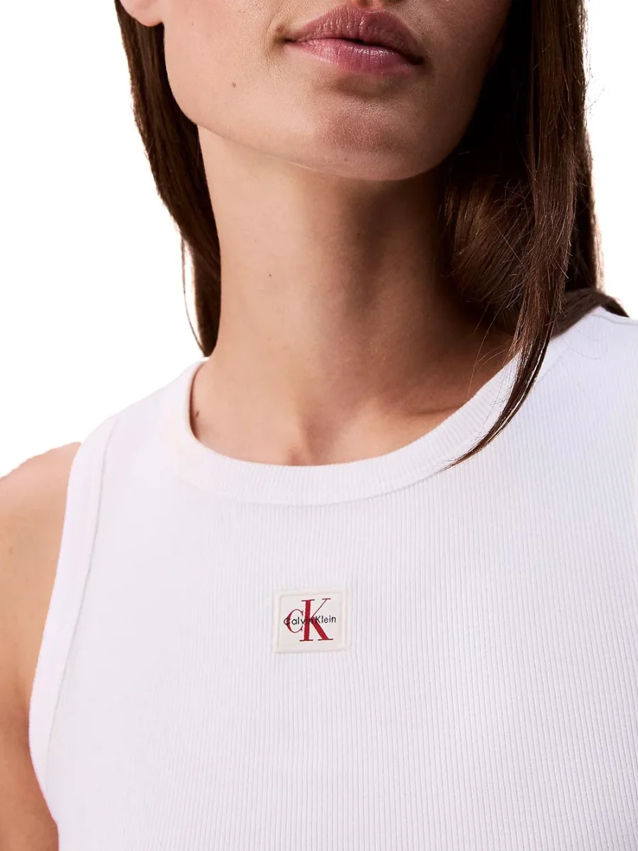 Calvin Klein Top Donna Lv047c201g Bianco - immagine 4