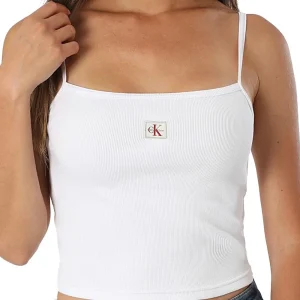 Calvin Klein Top Donna Lv047c908g Bianco