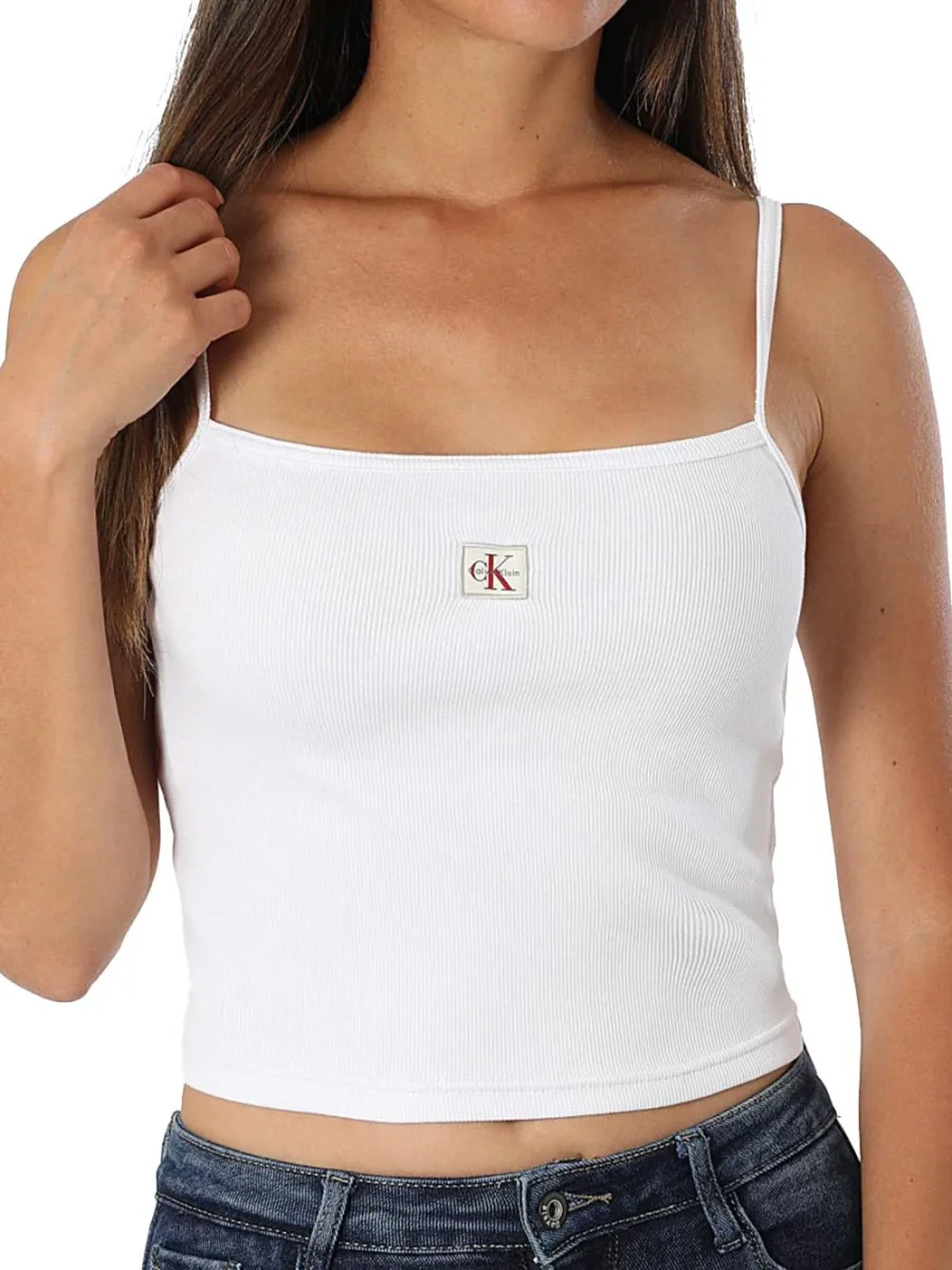 Calvin Klein Top Donna Lv047c908g Bianco - immagine 2