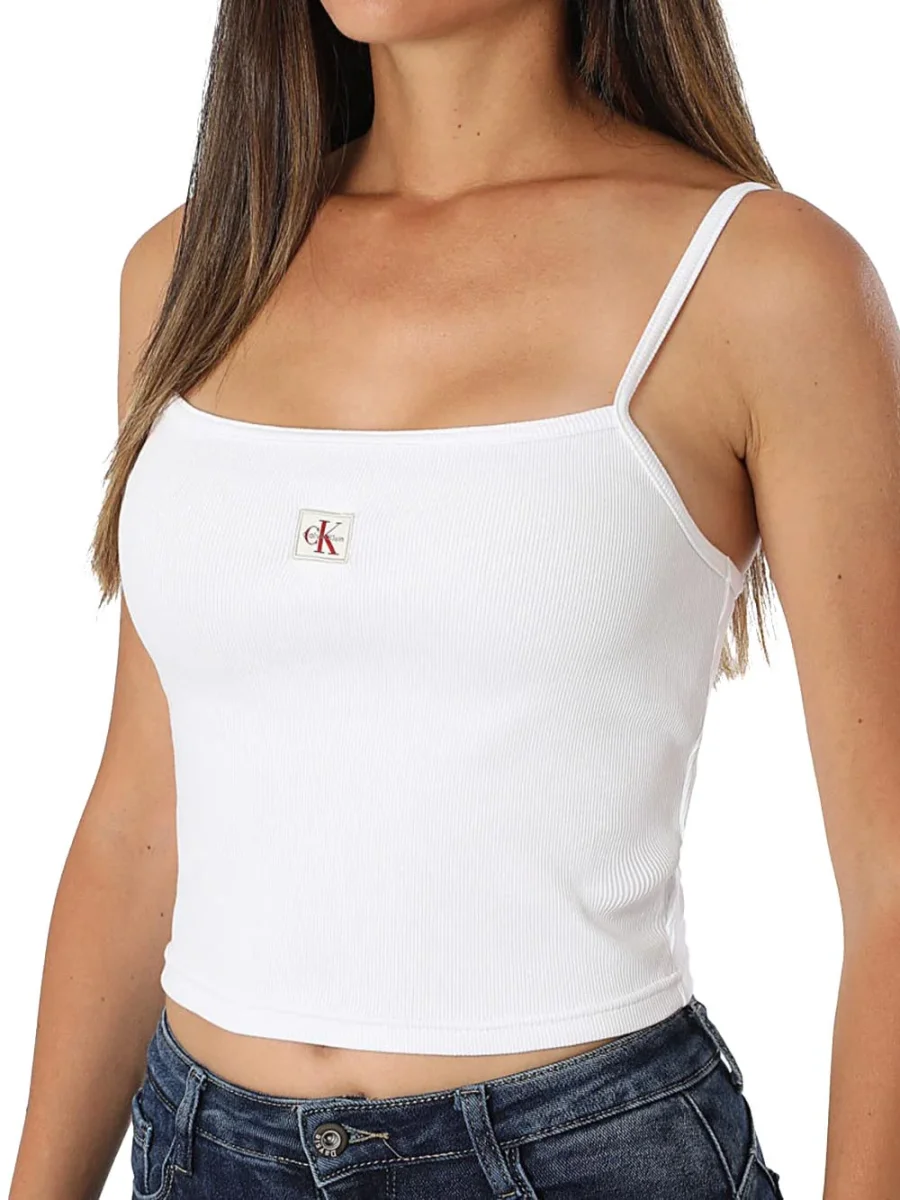 Calvin Klein Top Donna Lv047c908g Bianco - immagine 3