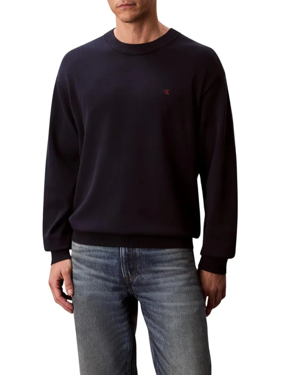 Calvin Klein Maglia Uomo Lv04rc309g Blu - immagine 2