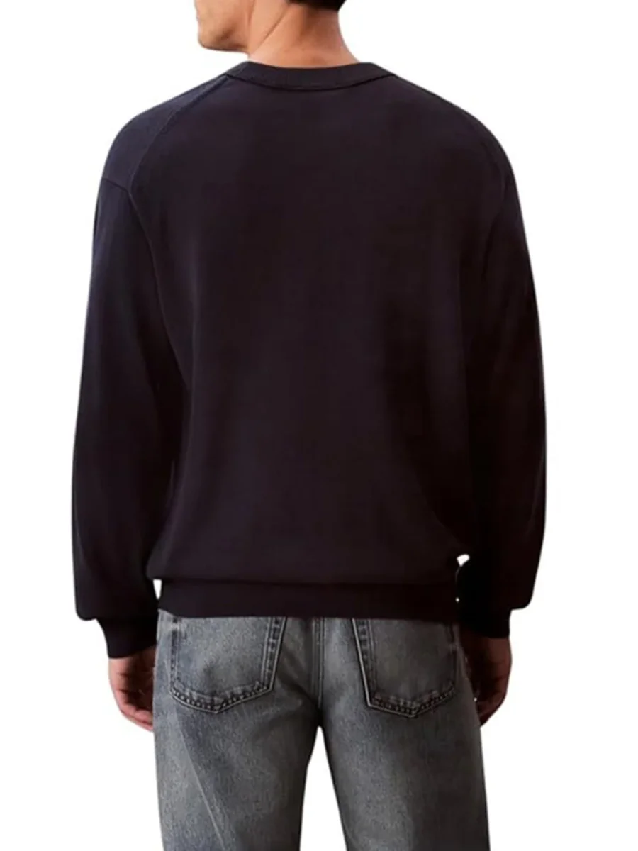 Calvin Klein Maglia Uomo Lv04rc309g Blu - immagine 3