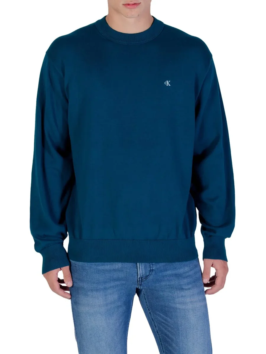 Calvin Klein Maglia Uomo Lv04rc309g Petrolio - immagine 2