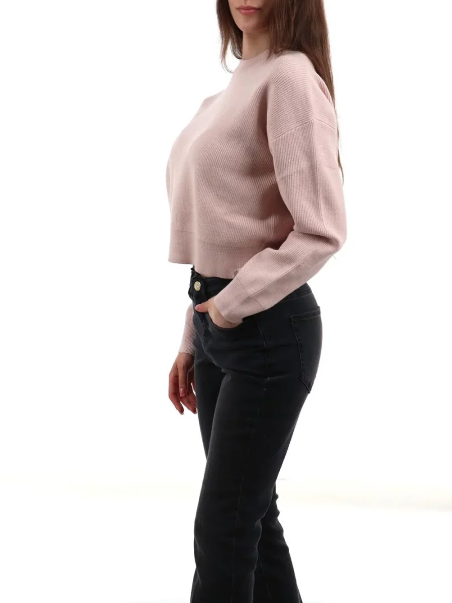 CHORAL Maglia Donna Sli5ml026122d Rosa cipria - immagine 3