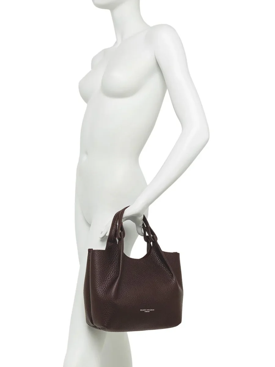 Gianni Chiarini Borsa a Spalla Donna Bs 9719 Rngdbl Bordeaux/Testa di moro - immagine 8