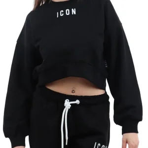 ICON Felpa Donna Icdf2w6f004 Nero