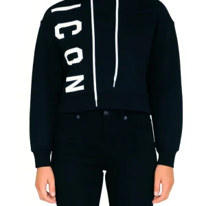 ICON Felpa Donna Icdf2w6f006 Nero