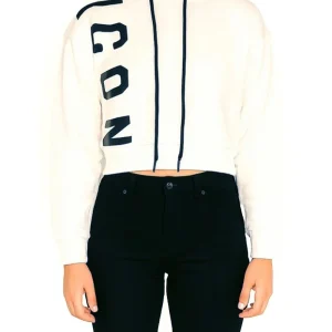 ICON Felpa Donna Icdf2w6f006 Bianco