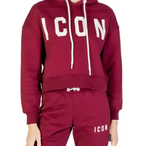 ICON Felpa Donna Icdf2w6f020 Bordeaux