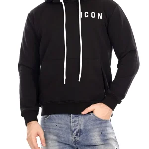 ICON Felpa Uomo Icuf2w6f008 Nero