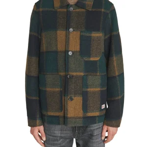 Roy Roger's Giacca Uomo Jacket Farmer Man Rru90264 Cp45 Verde/blu