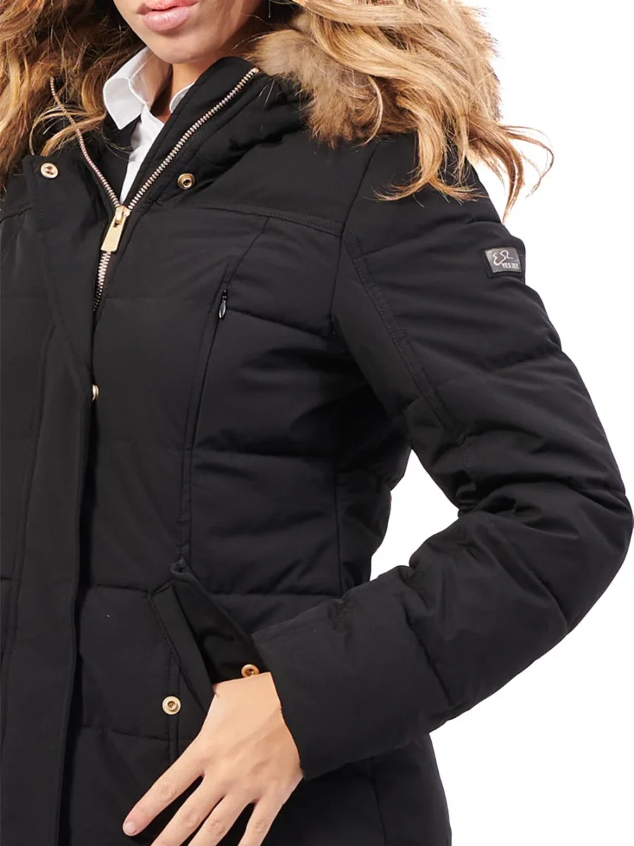 Yes Zee Cappotto Donna O004 Nt00 Nero - immagine 4