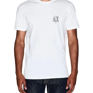 Armani Exchange T-shirt Uomo Xm000365 Af12308 Panna