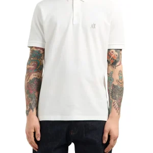 Armani Exchange Polo Uomo Xm000367 Af13022 Panna