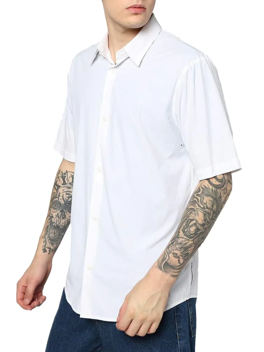 Armani Exchange Camicia Uomo Xm001566 Af19193 Panna - immagine 4