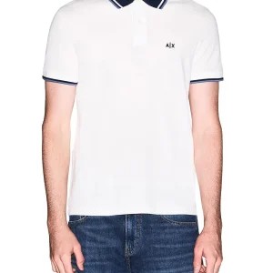 Armani Exchange Polo Uomo Xm002350 Af10366 Panna