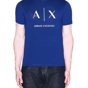 Armani Exchange T-shirt Uomo Xm002683 Af10356 Bluette